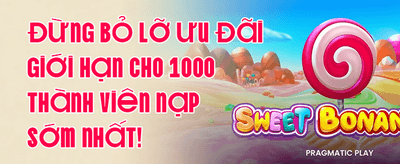 Siêu Thưởng Chào Mừng 100% Thành Viên Mới promotion banner